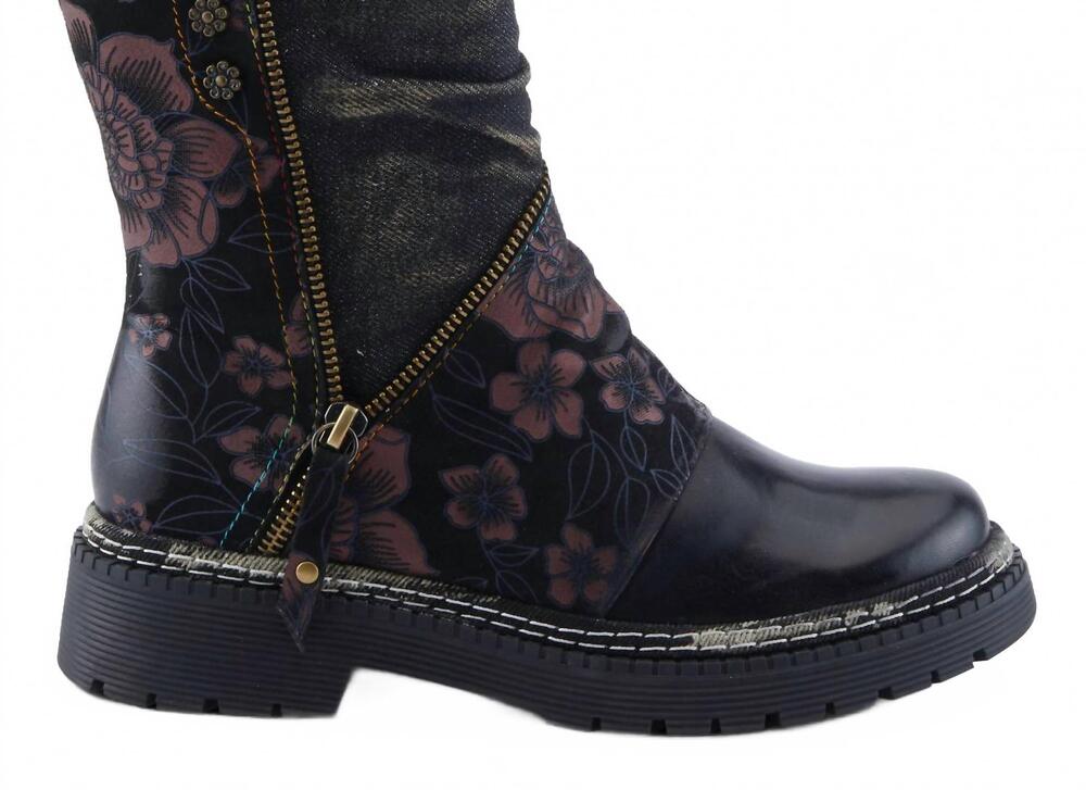 NEW SPRING STEP SHOES women's avrilrose boot in black multi